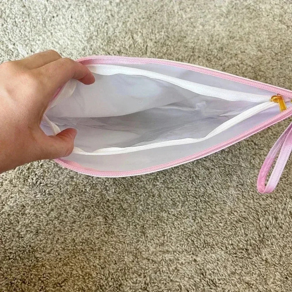 Poolside Womens Tie Dye Water Resistant Travel Organizer Pink Pouch One Size - Picture 8 of 11